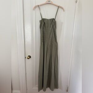 NWT Abercrombie Olive Green Midi Dress